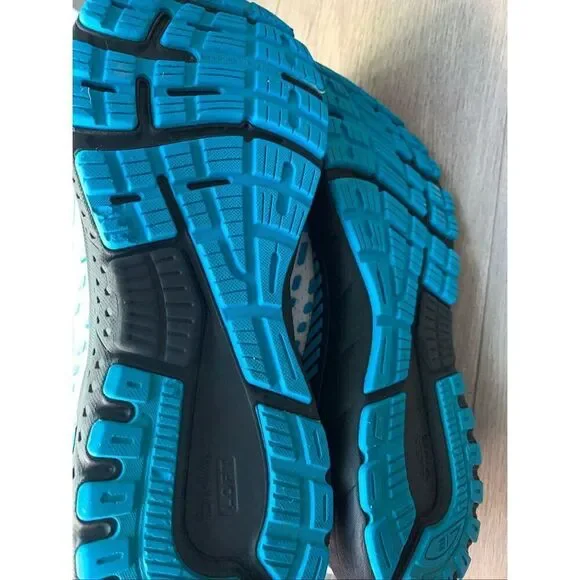 Brooks Adrenaline Gts 21 Mens 14 Running Shoes white blue and black clean mint c - Picture 8 of 10